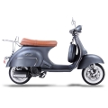 Klasik Vespa gibi Scooter gaz Moped gümüş 